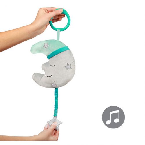 Muzikinis pakabinamas žaislas kūdikiui "Mėnulis", Babyono