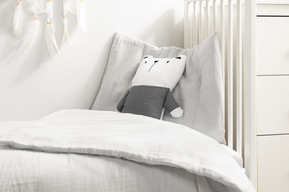 Muslino patalynės komplektas (užvalkalai) 100x135 (pilkos sp.)