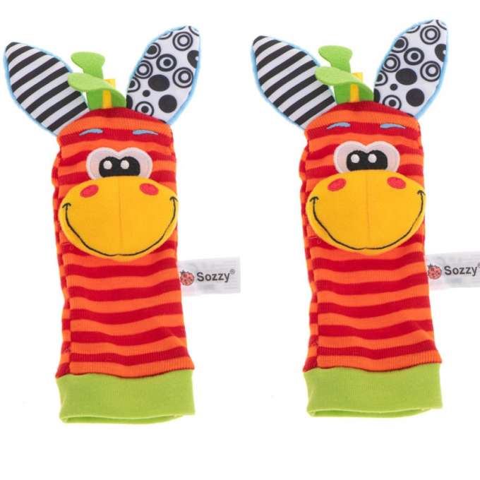 Barškučiai-kojinytės kūdikiui (2 vnt.)