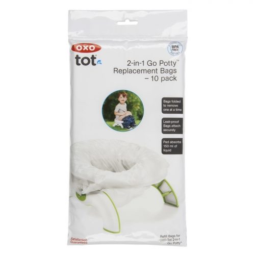 OXO kelioninio naktipuodžio 2-in-1 Go Potty™ vienkartiniai maišeliai (10 vnt.)