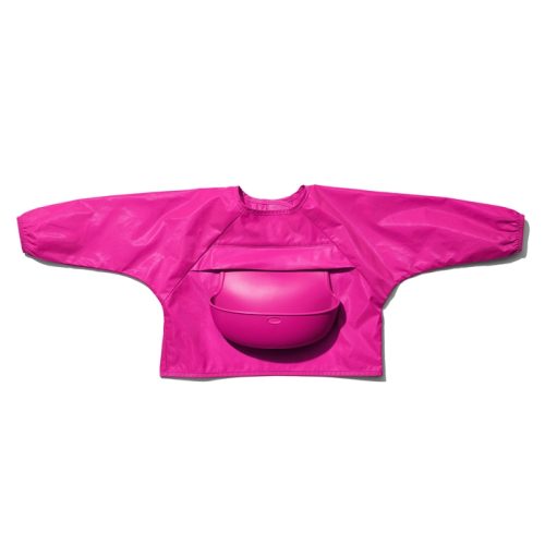OXO seilinukas su rankovėmis ir silikonine kišene (rožinis)