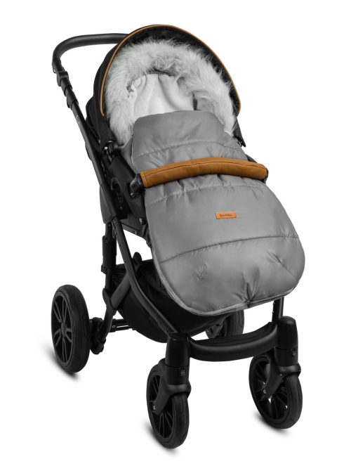 Kūdikio vokelis vežimėliui ORSO (flisas) Sensillo, 100 x 45 (pilkas)