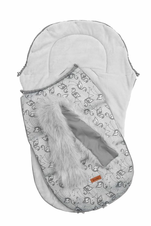 Kūdikio vokelis vežimėliui OLAF Flamingai (flisas) Sensillo, 100 x 45
