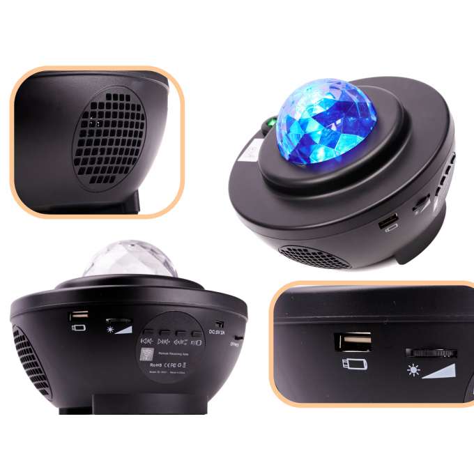 Lempa LED projektorius su USB ir Bluetooth