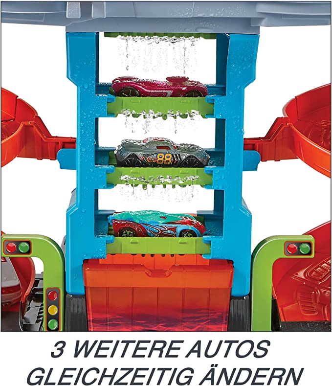 Hot Wheels City HDP05 Mega Tower automobilių plovimo sistema su spalvų keitimo efektu - Image 4