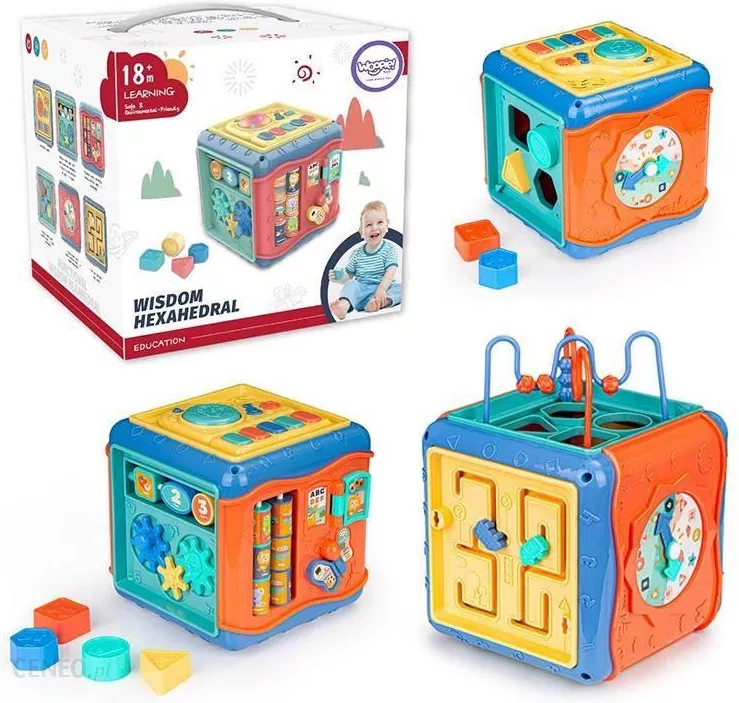 Mokomasis kubas 10in1 interaktyvus labirinto rūšiuotojas Woopie - Image 2